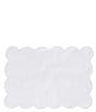 Weezie Scalloped Edge Trim Organic Cotton Bath Mat - Image 2