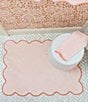 Weezie Scalloped Edge Trim Organic Cotton Bath Mat - Image 4