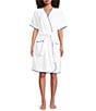 Weezie Signature Short Sleeve Organic Cotton Short Terry Robe - Image 5