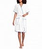 Weezie Signature Short Sleeve Organic Cotton Short Terry Robe - Image 6