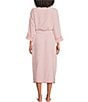 Weezie Striped Long Organic Cotton Plush Terry Robe - Image 2