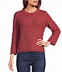Westbound 3/4 Sleeve Crew Neck Sweater - Image 1