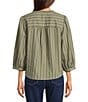 Westbound 3/4 Sleeve V-Neck Woven Top - Image 2