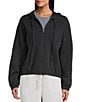 Westbound ULTRA LUXE Athleisure Long Sleeve Zip-Up Ultra Hoodie Jacket, Color:Black - Image 2