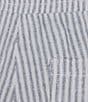 Westbound Blue White Stripe Crop Linen Blend Pants, Color:Blue White Stripe - Image 4
