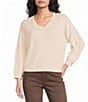 Westbound Bracelet Sleeve V-Neck Top - Image 1