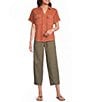 Westbound Button Down Rolled Sleeve Top - Image 3