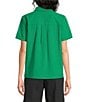 Westbound Perfect Outfit Picks Button Front Y-Neck Short Sleeve Camp Top - Image 6