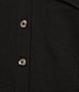 Color:Black - Image 3 - Cap Sleeve Button Front Shirt Dress