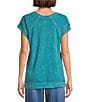 Westbound Cap Sleeve Crew Neck Top - Image 2