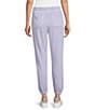 Westbound Coordinating Pull-On Drawstring Jogger Pants, Color:Purple Heather - Image 2