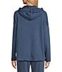 Westbound Coordinating Solid Long Sleeve Hoodie, Color:Dark Denim - Image 2