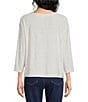 Westbound Dolman 3/4 Sleeve Boat Neck Top - Image 2