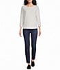 Westbound Dolman 3/4 Sleeve Boat Neck Top - Image 3