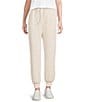 Westbound LUXE Coordinating Drawstring Waist Patch Pocket Jogger Pants, Color:Chalk - Image 1
