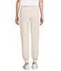 Westbound LUXE Coordinating Drawstring Waist Patch Pocket Jogger Pants, Color:Chalk - Image 2
