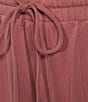 Westbound LUXE Coordinating Drawstring Waist Patch Pocket Jogger Pants, Color:Marsala - Image 4