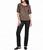 Westbound Elbow Sleeve Crew Neck Knit Top - Image 3