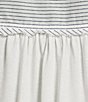 Westbound Floral Stripe Print Button Front Tie Hem Top - Image 3
