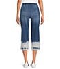 Color:Vibrant Blue - Image 2 - High Rise Flat Front Capri Pull-On Jeans