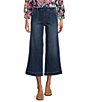 Westbound High Rise Patch Pocket Cropped Wide Leg Pull-On Denim Jeans,Specials : American Fashion Style Bags On Sale