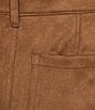 Westbound High Rise Patch Pocket Cotton Blend Straight Leg Pull-On Pants, Color:Cognac - Image 6