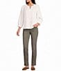 Westbound High Rise Patch Pocket Straight Leg Pull-On Pants - Image 3