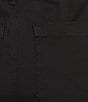 Westbound High Rise Patch Pocket Straight Leg Full Length Pull-On Pants, Color:Black - Image 4