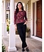 Westbound High Rise Patch Pocket Straight Leg Full Length Pull-On Pants - Image 5