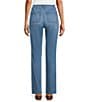 Westbound High Rise Patch Pocket Straight Leg Pull-On Denim Pants - Image 2