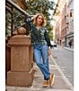Westbound High Rise Patch Pocket Straight Leg Pull-On Denim Pants - Image 6