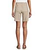 Westbound High Rise Porkchop Pockets Bermuda Shorts, Color:Stone - Image 2