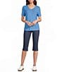 Westbound High Rise Pull On Crop Capri Pants - Image 3