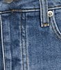 Westbound High Rise Shorts, Color:Gardenia Dark Wash - Image 3