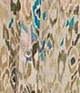 Westbound Ikat Animal 3/4 Roll-Tab Sleeve Point Collar Y-Neck Button Front Top, Color:Ikat Animal - Image 6