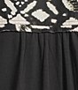 Westbound Ikat Stripe Print Button Front Tie Hem Top - Image 4