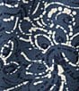 Color:Stonewash paisley - Image 5 - Knit Floral Print Long Sleeve V-Neck Ribbed Pullover Top