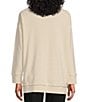 Color:Birch - Image 2 - Knit Long Sleeve Hi-Low Henley Top