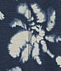 Color:Indigo Floral - Image 4 - Knit Short Sleeve Crew Neck Top