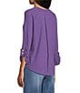 Westbound Knit Solid 3/4 Bell Sleeve V-Neck Top - Image 4