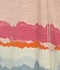 Color:Sunset Stripe - Image 4 - Knit Stripe Short Sleeve Crew Neck Top