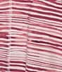 Color:Pink Soft Stripe - Image 4 - Knit Stripe Short Sleeve V-Neck Top