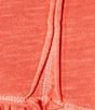 Color:Coral Quartz - Image 6 - Knit V-Neck Ribbed High-Low Hem Pullover Long Sleeve Top