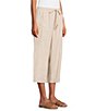 Westbound Linen Blend Flat Front Pull-On Crop Pants - Image 3