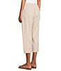 Westbound Linen Blend Flat Front Pull-On Crop Pants - Image 4