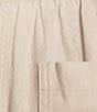 Westbound Linen Blend Flat Front Pull-On Crop Pants - Image 5