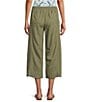 Westbound Linen Blend Flat Front Pull-On Crop Pants - Image 2