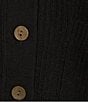 Westbound Long Sleeve Button Front Cardigan, Color:Black - Image 5