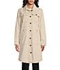 Color:Natural - Image 4 - Long Sleeve Button Front Duster Jacket