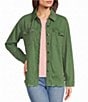 Westbound Long Sleeve Button Front Shacket - Image 5